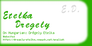 etelka dregely business card